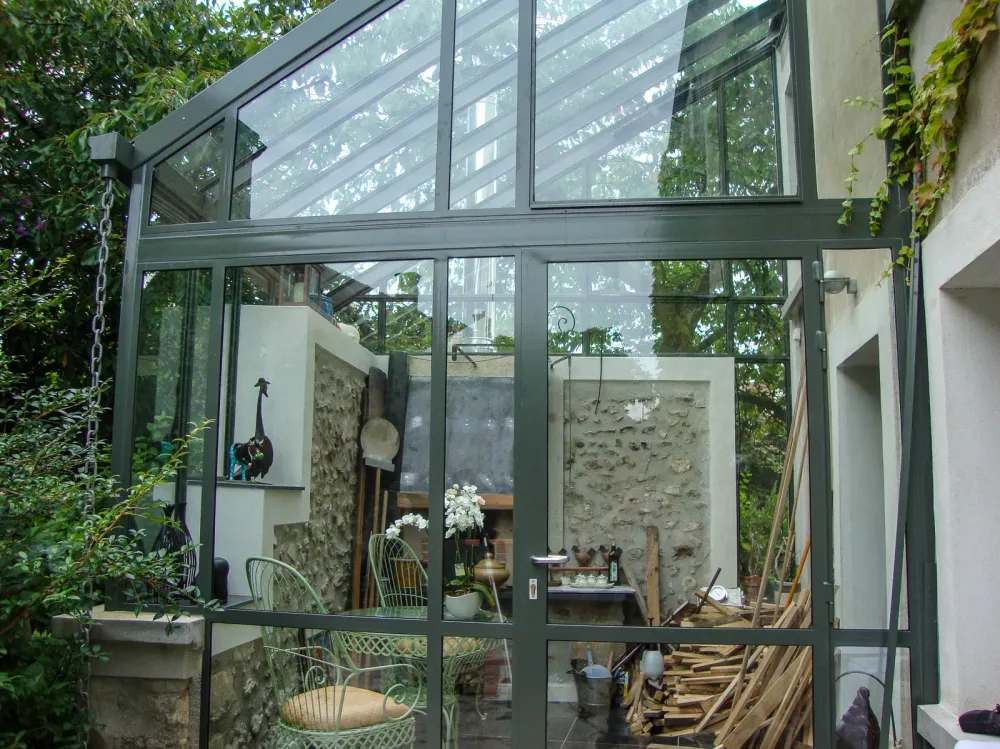 Véranda métallique sur mesure près de Épernay 