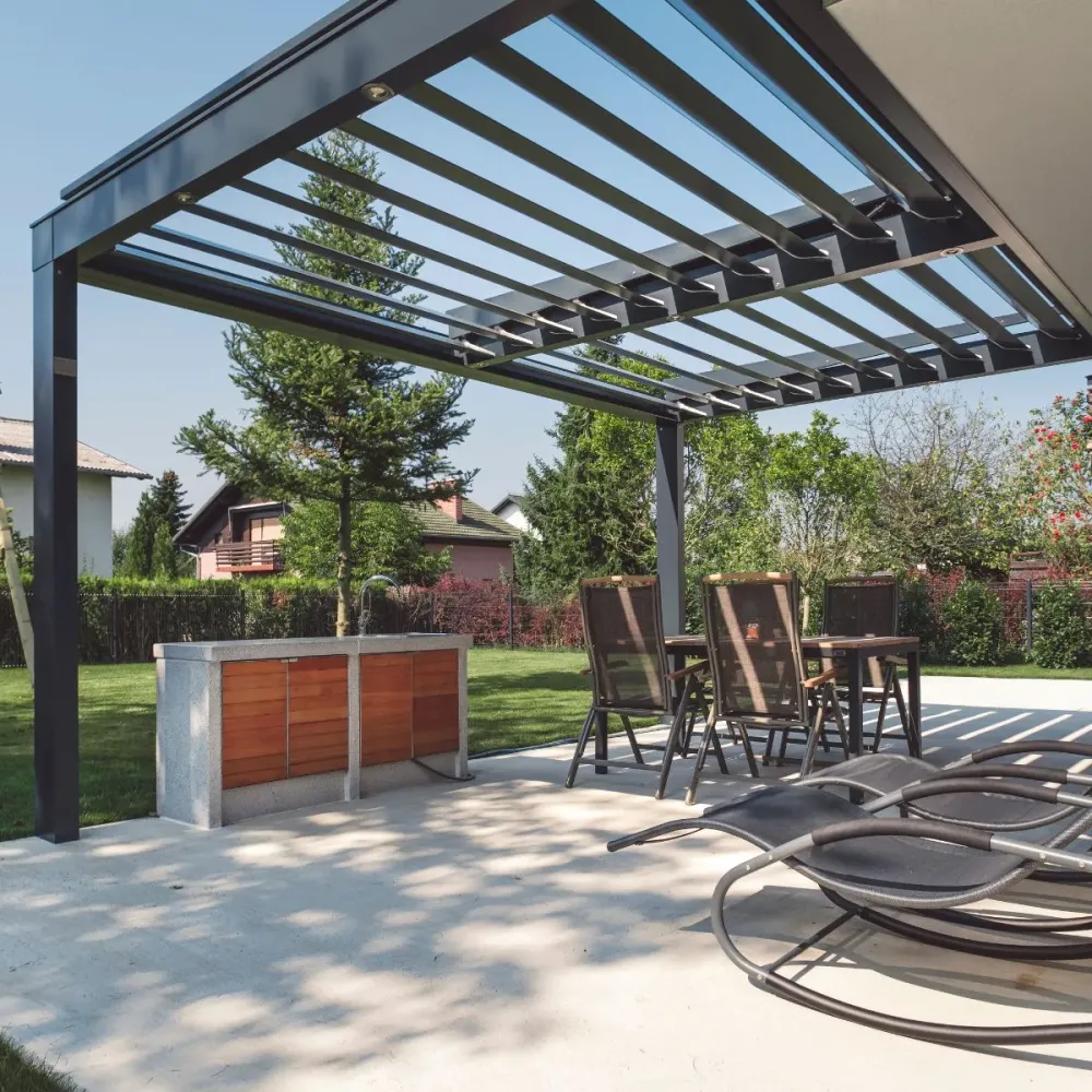 Pergola métallique sur mesure près de Épernay 
